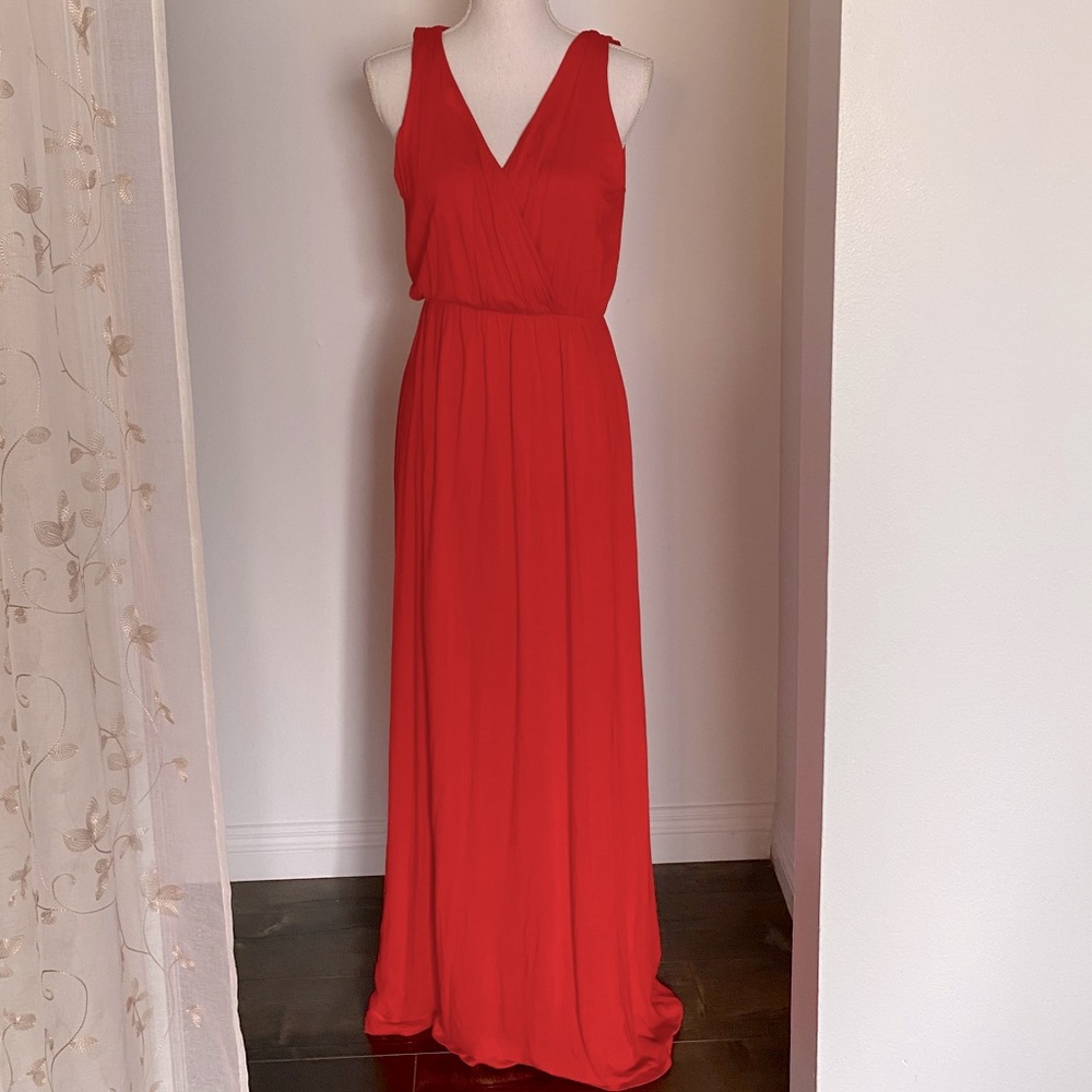 ❤️ Long Red Maxi Dress Size XLarge